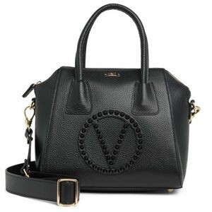 Mario Valentino Black Leather Stud-Embellished Satchel, NWT 
  **PRICE IS FIRM**